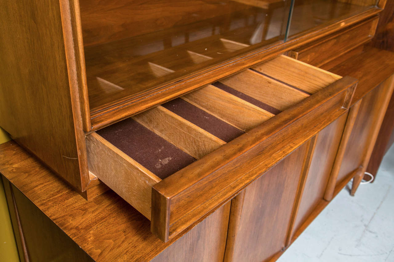 MidCentury Breakfront by Vanleigh Furniture at 1stDibs mid century breakfront, vanleigh