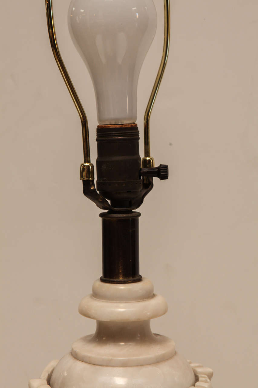 Alabaster Table Lamp For Sale 3
