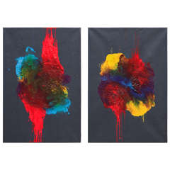 Diptych Abstract Oil Paintings