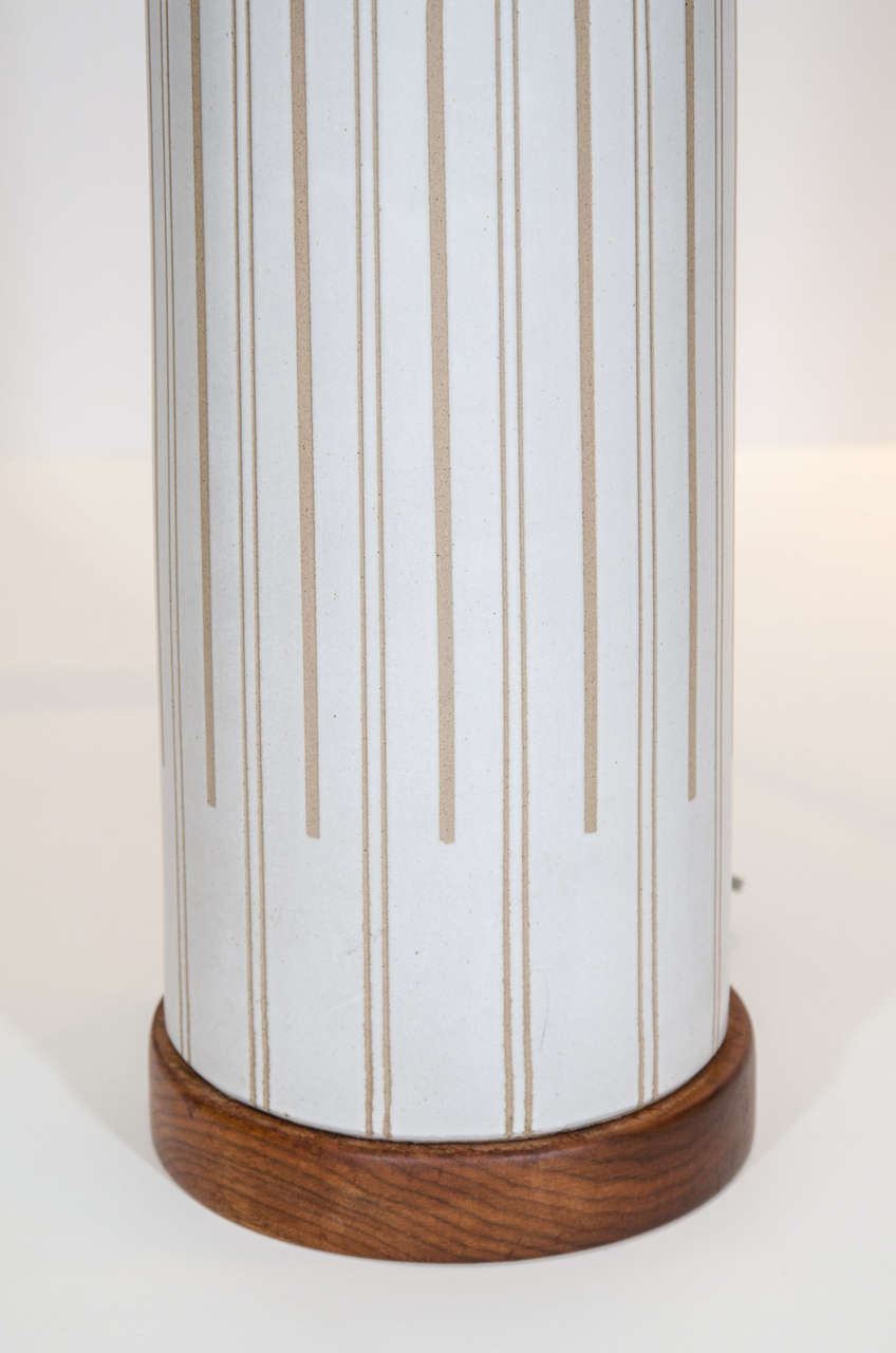 Mid-Century Modern Grand Scale Ceramic Lamp by Gordon Martz