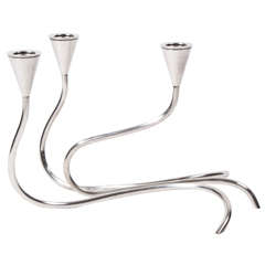 Silver Candleholders by Carl Christiansen 2