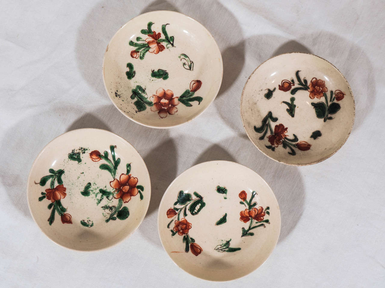 English Rare 18th Century Creamware Miniature Tea Set