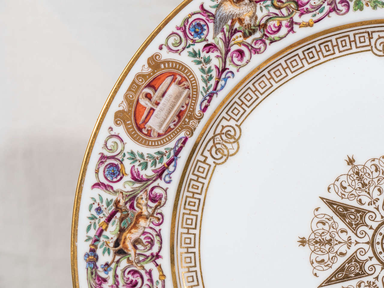 French Set of Sèvres Dishes from the Hunting Service of Louis Philippe King of France