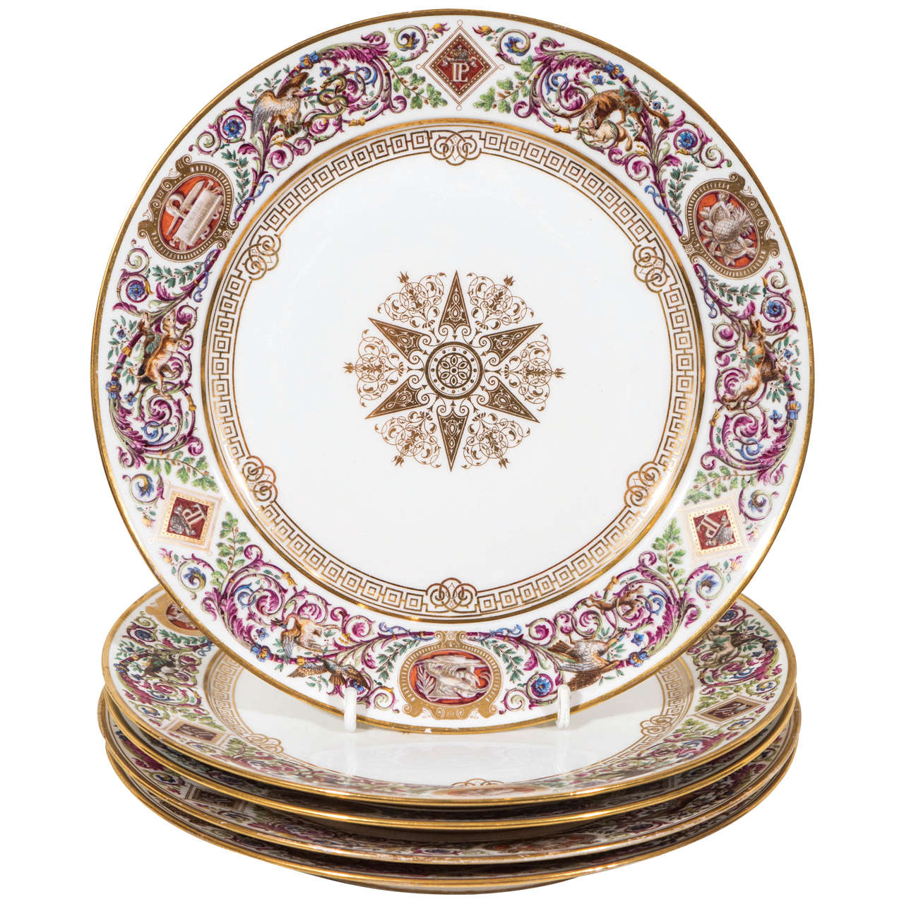 Set of Sèvres Dishes from the Hunting Service of Louis Philippe King of France