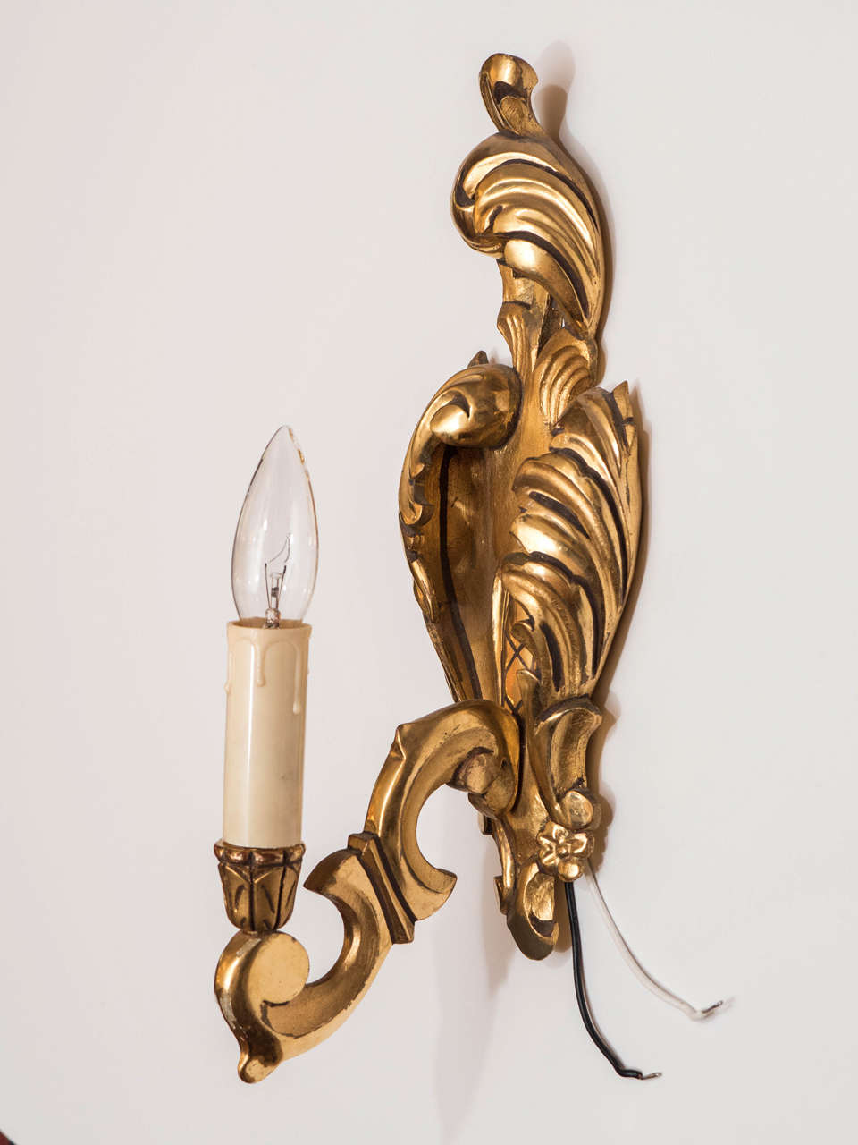 Early 20th Century Gilt Rococo Revival Sconces