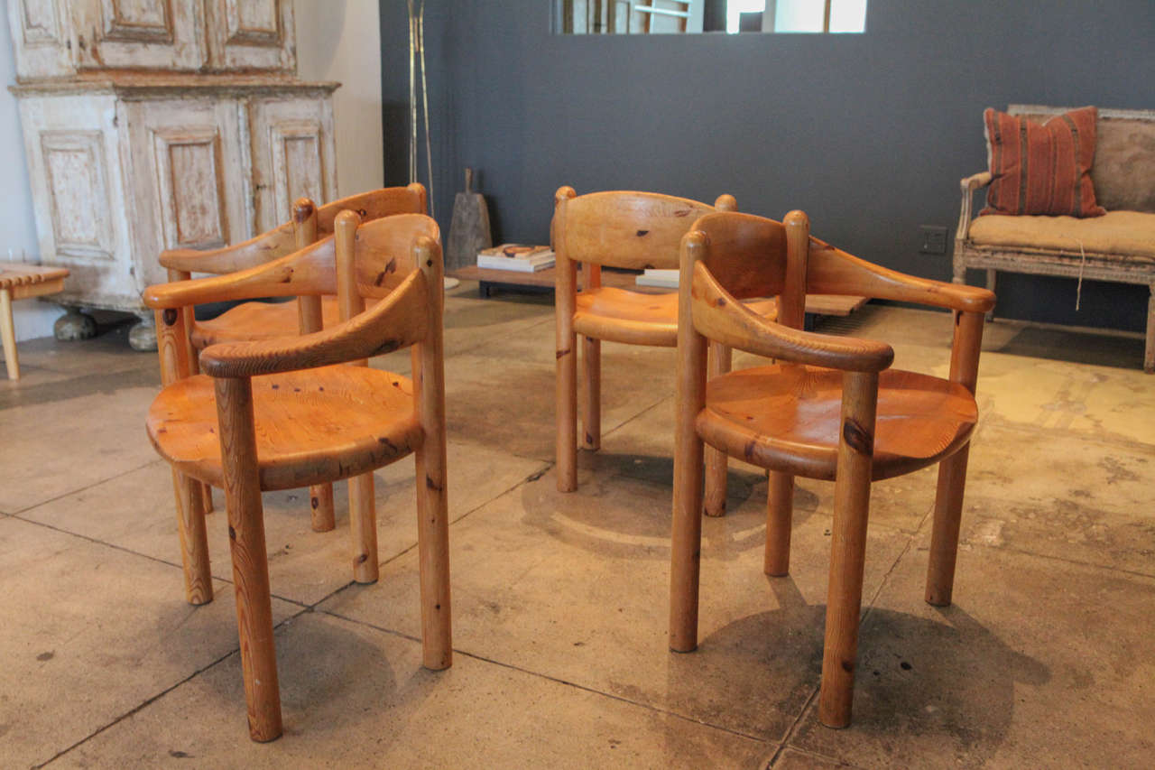Set of French Oak Chairs, circa 1960 1