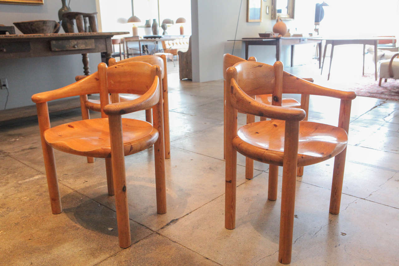 Set of French Oak Chairs, circa 1960 3