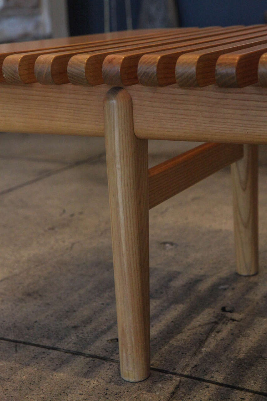 Danish Hans Wegner Slatted Bench 'JH 589, ' Denmark, 1960