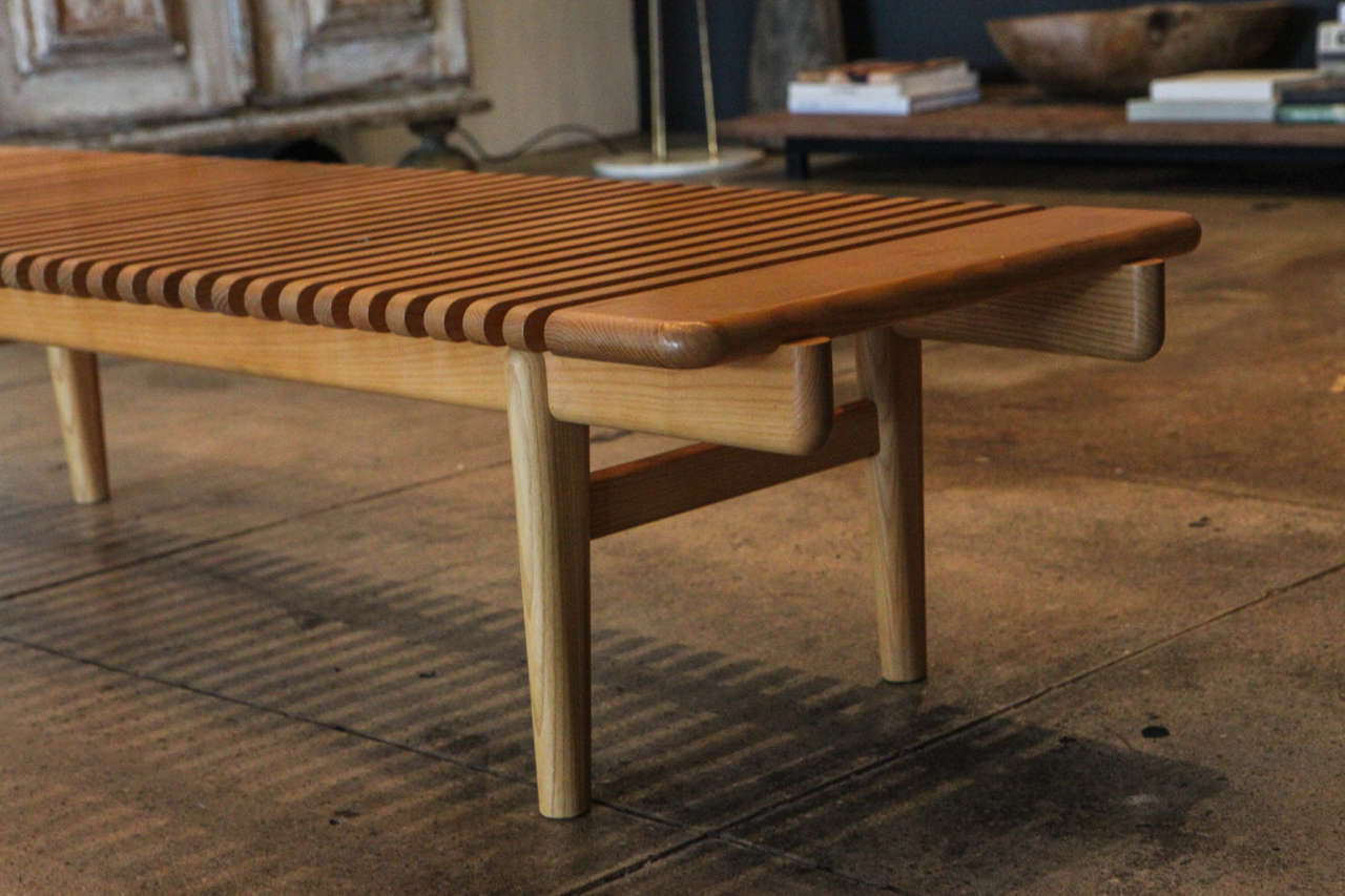 Mid-20th Century Hans Wegner Slatted Bench 'JH 589, ' Denmark, 1960