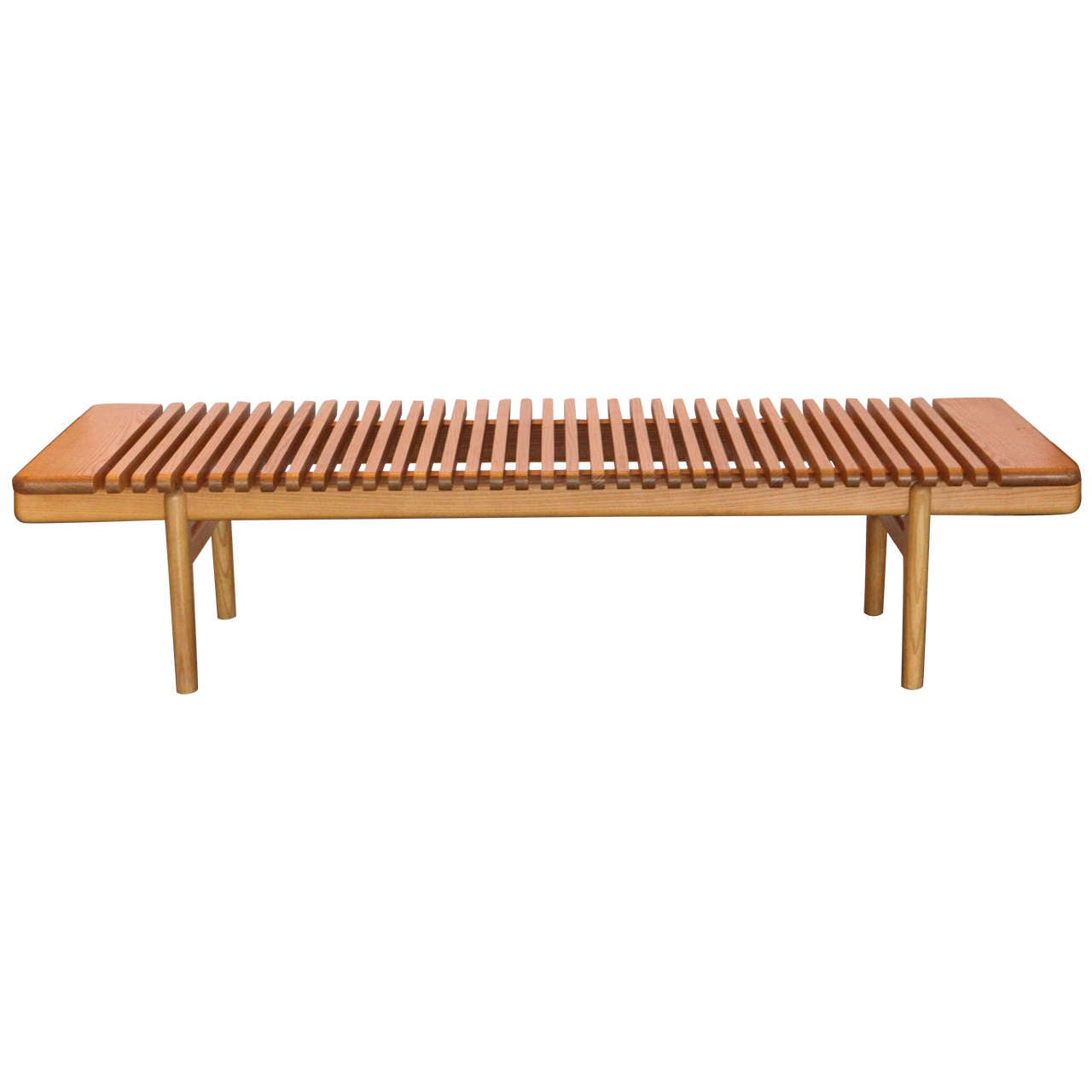 Hans Wegner Slatted Bench 'JH 589, ' Denmark, 1960 at