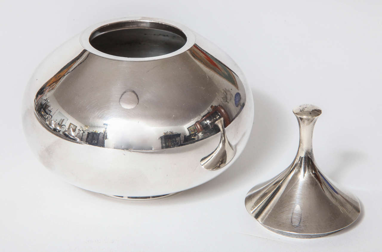 Silver Plate John Prip for Reed & Barton 'Dimension' Tea and Coffee Set Service, 1960 For Sale