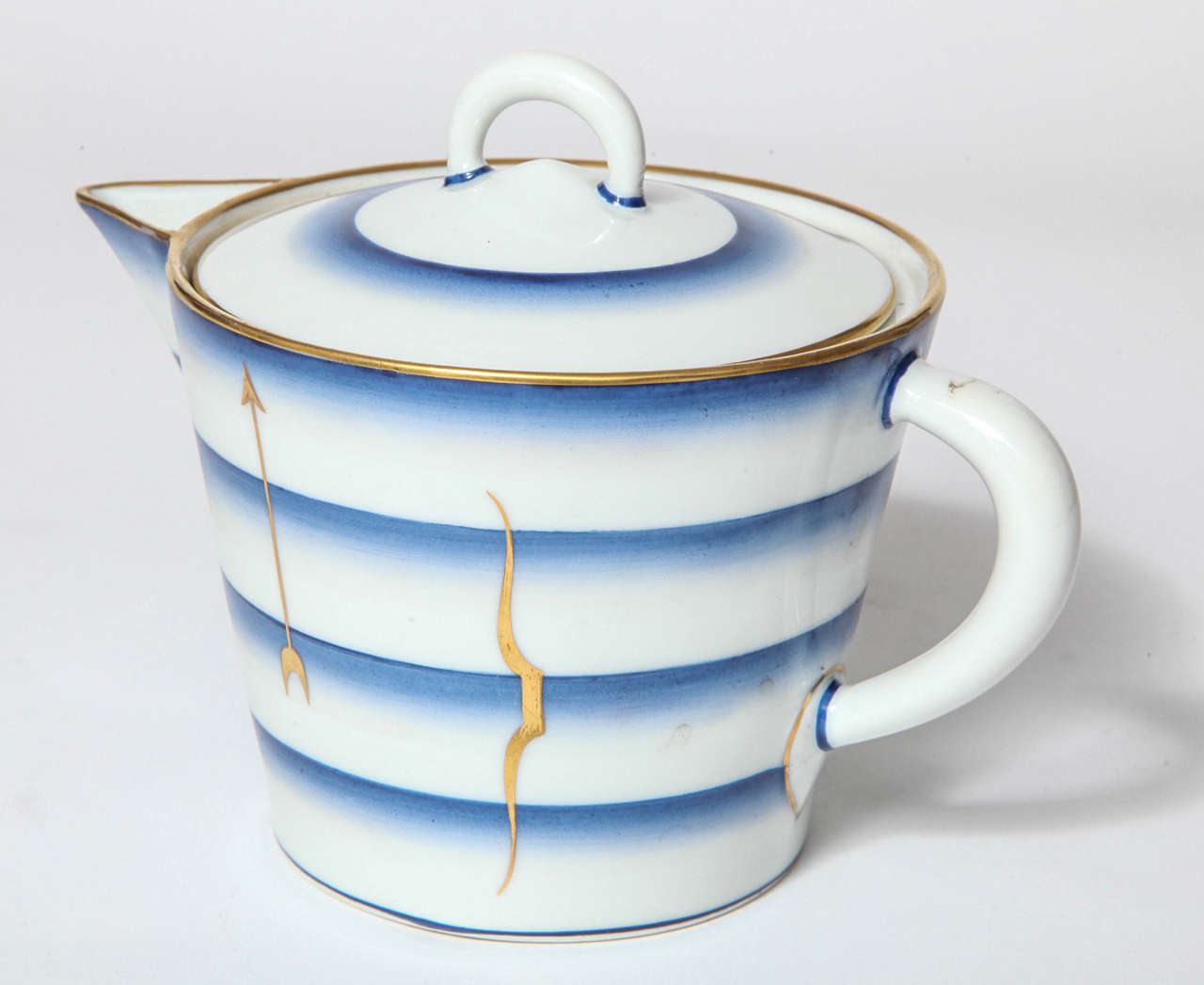 Glazed Gio Ponti Art Deco Porcelain Teapot, 1933
