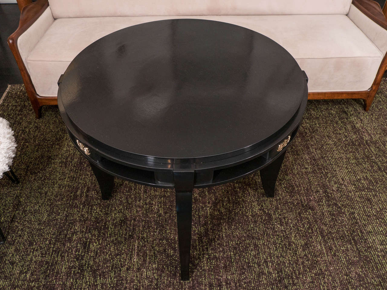 20th Century Game Table in the Manner of Jules Leleu