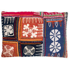 Vintage Indian Banjara Applique Pillow