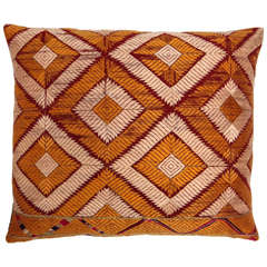Vintage Silk Phulkari Pillow