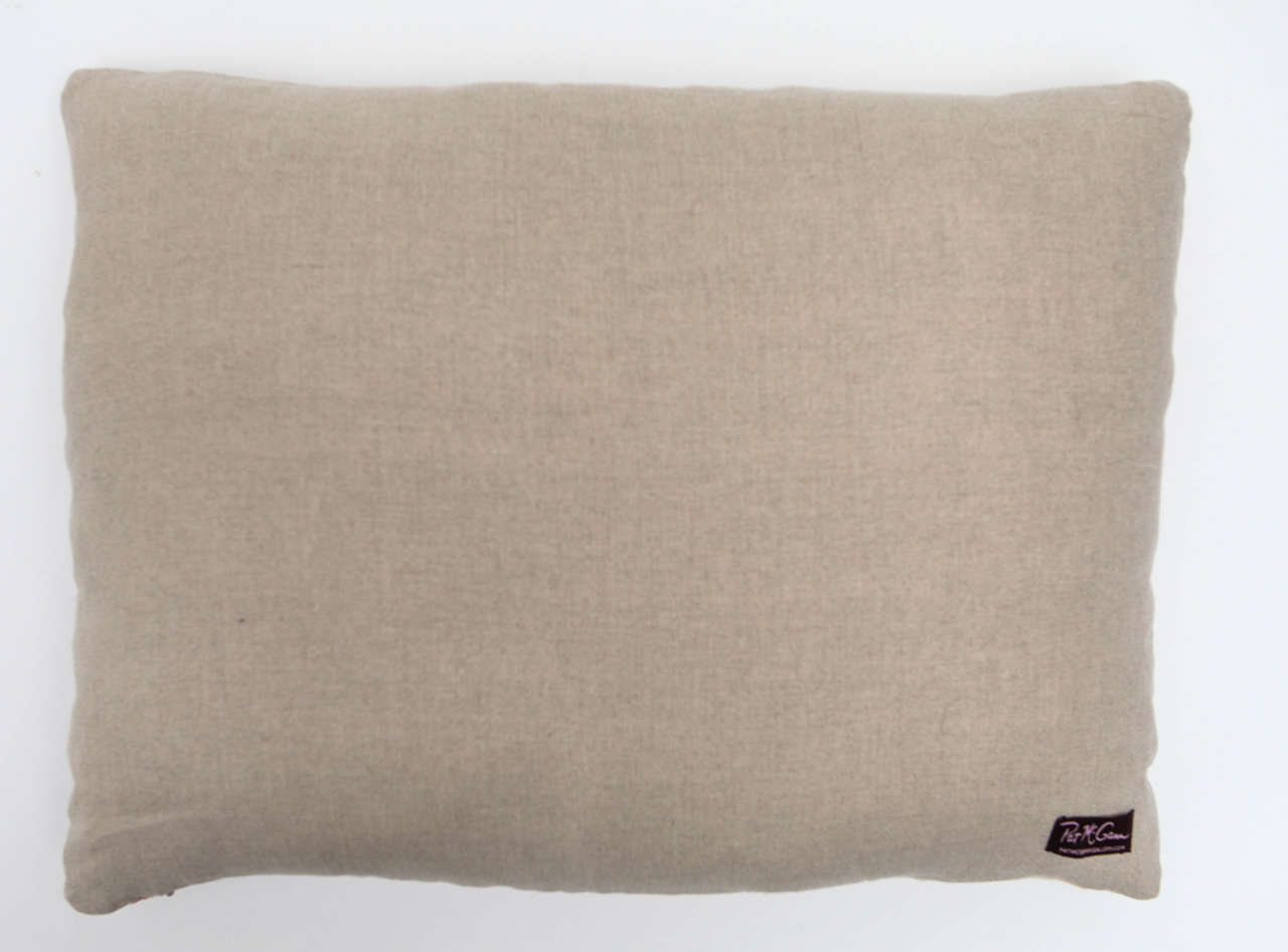 20th Century Vintage African Embroidered Pillow