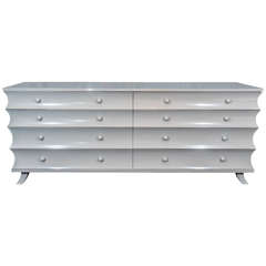 Custom Grey Lacquer Dresser 10