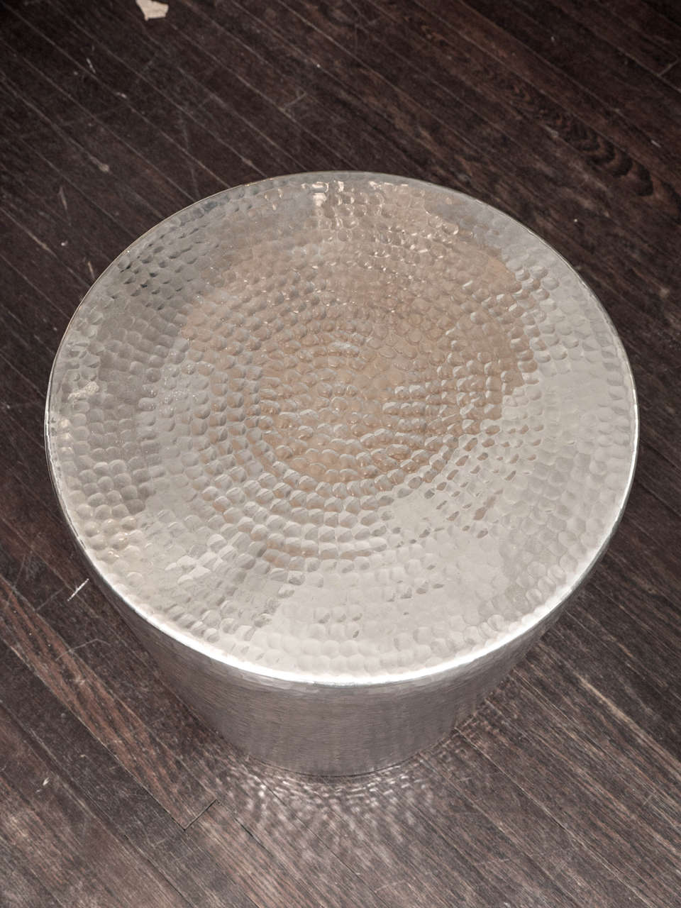 hammered side table