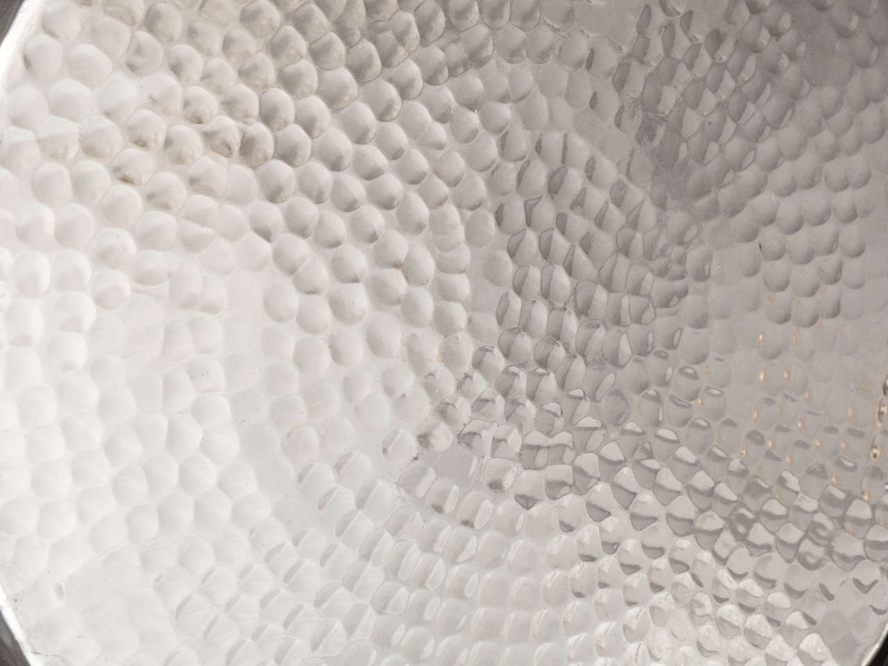 Modern Hammered Metal Side Table