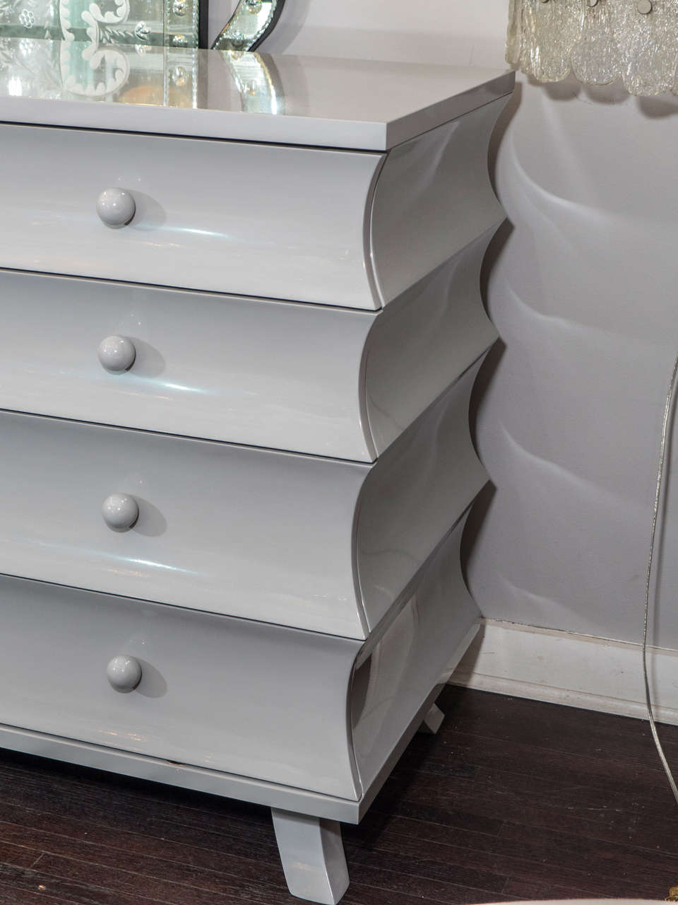 Custom Grey Lacquer Dresser For Sale at 1stDibs gray lacquer dresser