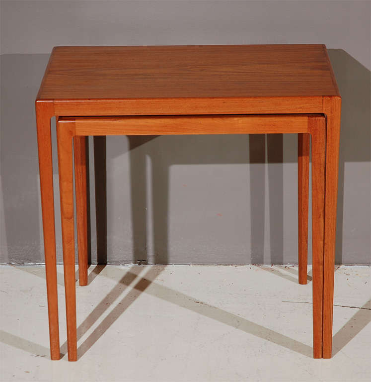 Pair Of Danish Teak Nesting Tables