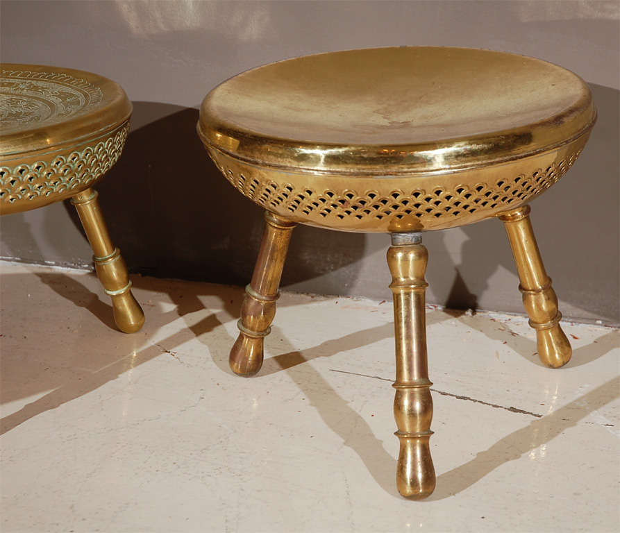 Set Of Three Moroccan Stools