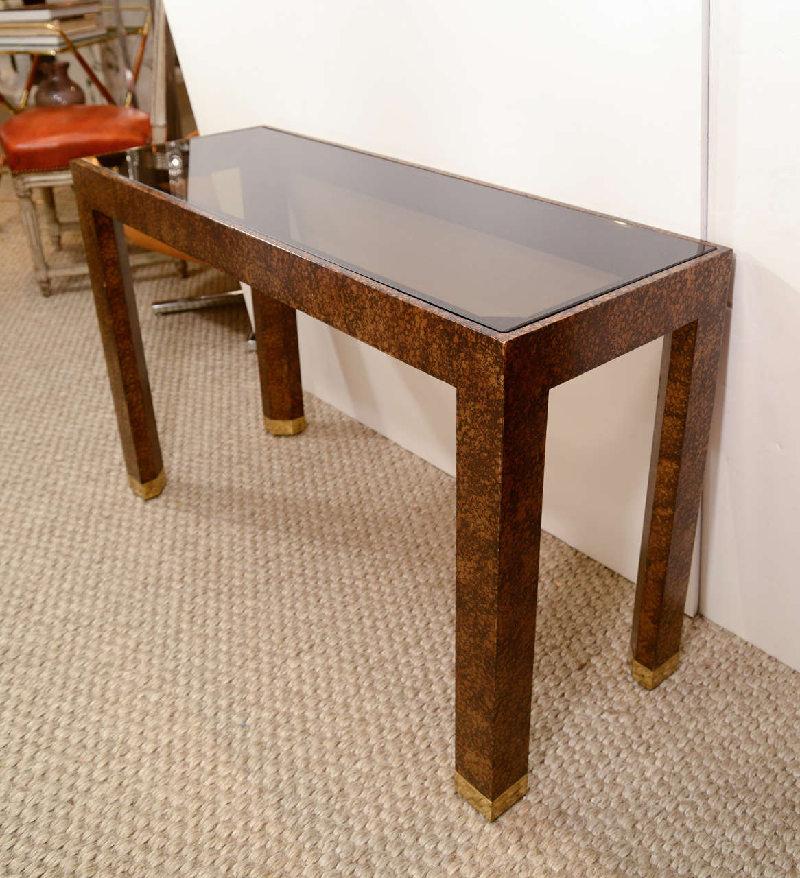A Pair Of Vintage Henredon Console Tables at 1stDibs