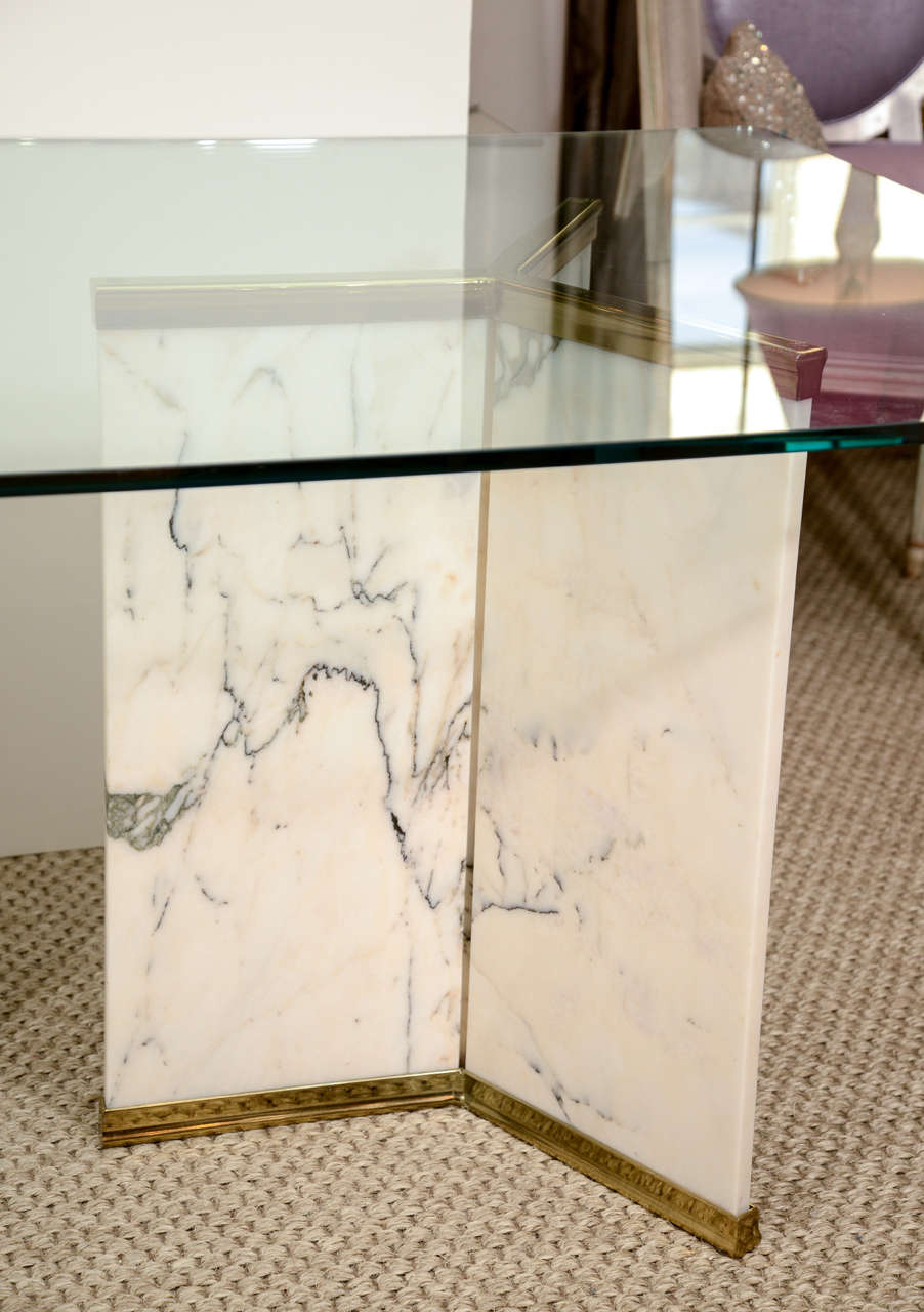 marble pedestal table