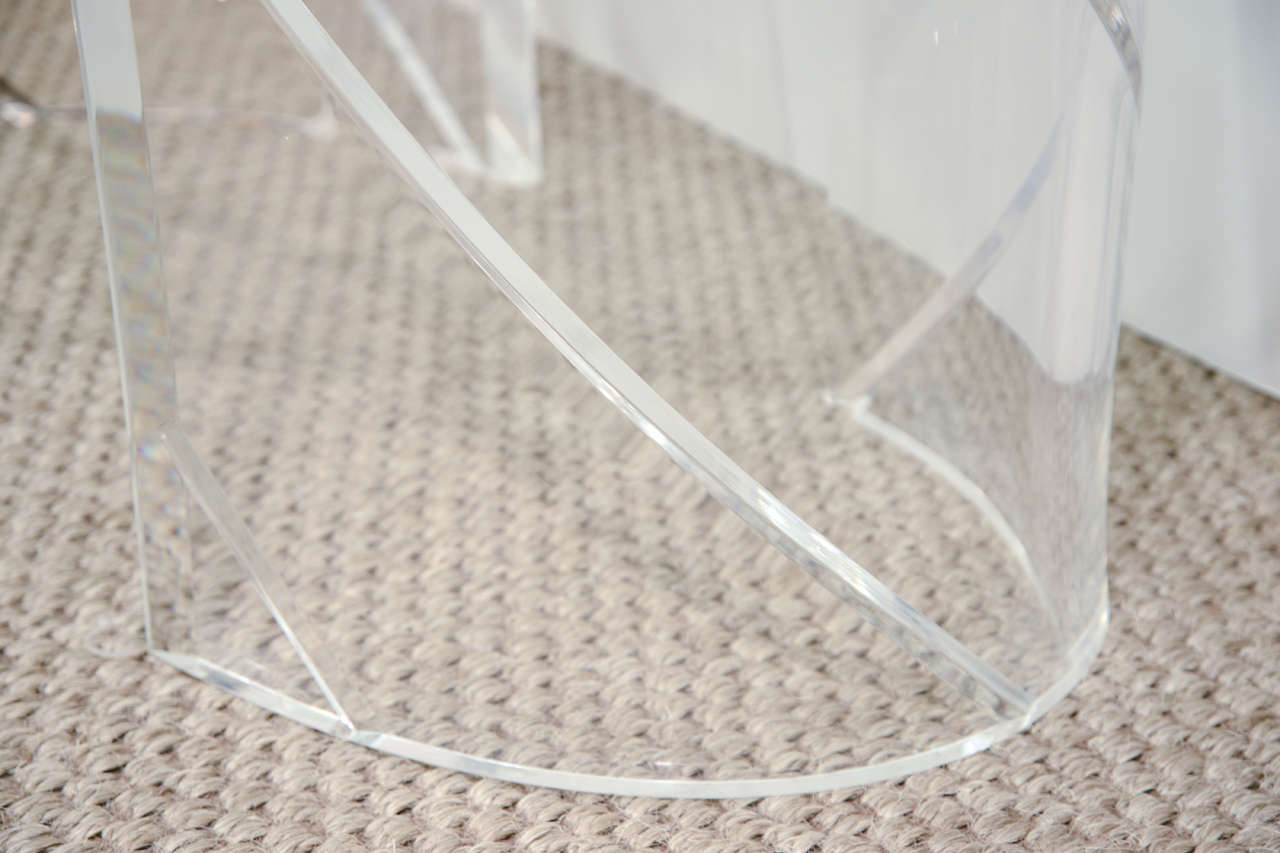 A Lucite And Glass Coffee Table 1