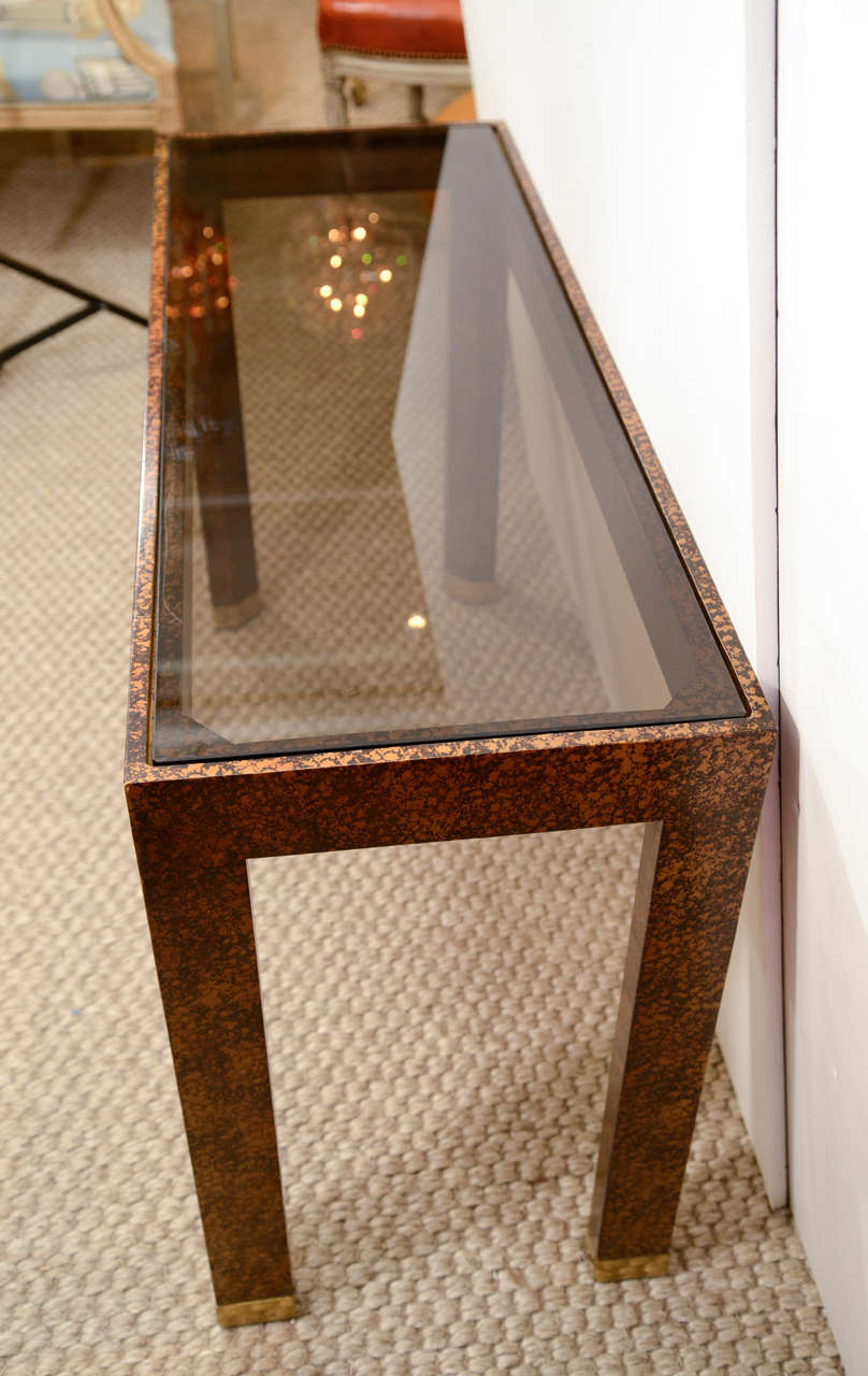 A Pair Of Vintage Henredon Console Tables at 1stDibs