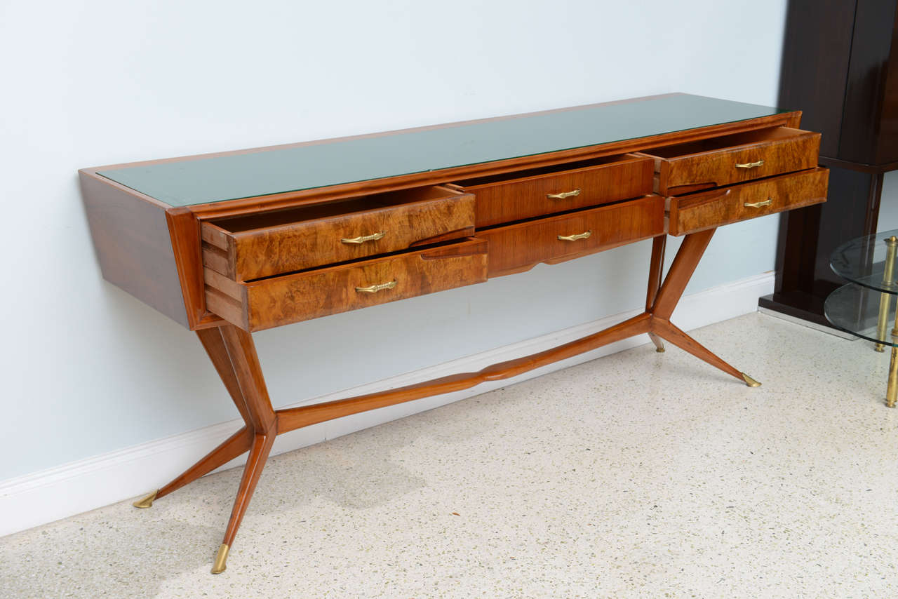 Mid-Century Modern Buffet/Console, designed and manufactured by Pier Luigi Colli, circa 1954