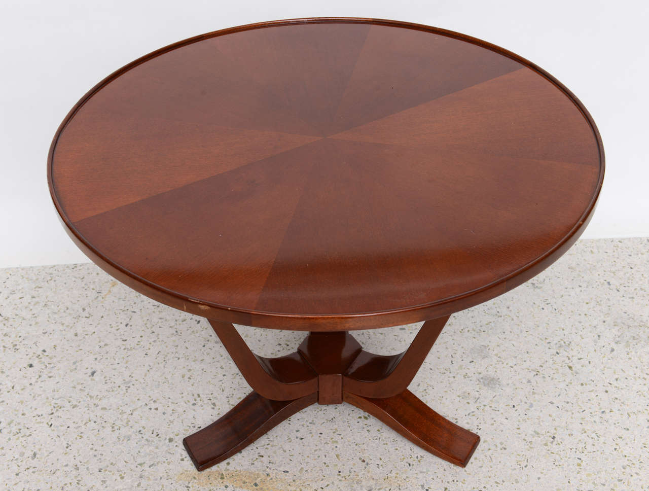 Late Art Deco Mahogany Occasional Table For Sale 1