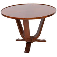 Late Art Deco Mahogany Occasional Table