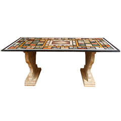 Late 19th c. Roman Specimen Marble Topped Table 2