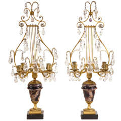 Gilded Bronze & Blue John Candleabra in the Manner of Matthew Boulton 3