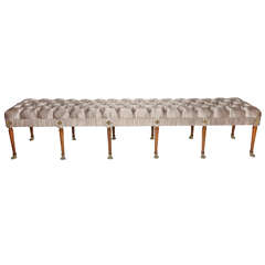 Vintage Extra Long Centipede Tufted Bench