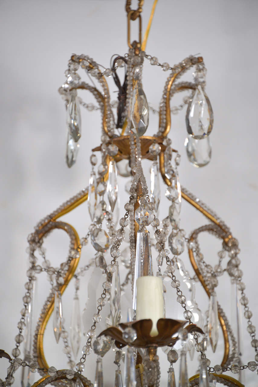 Italian 19th Century Crystal Venetian Chandelier