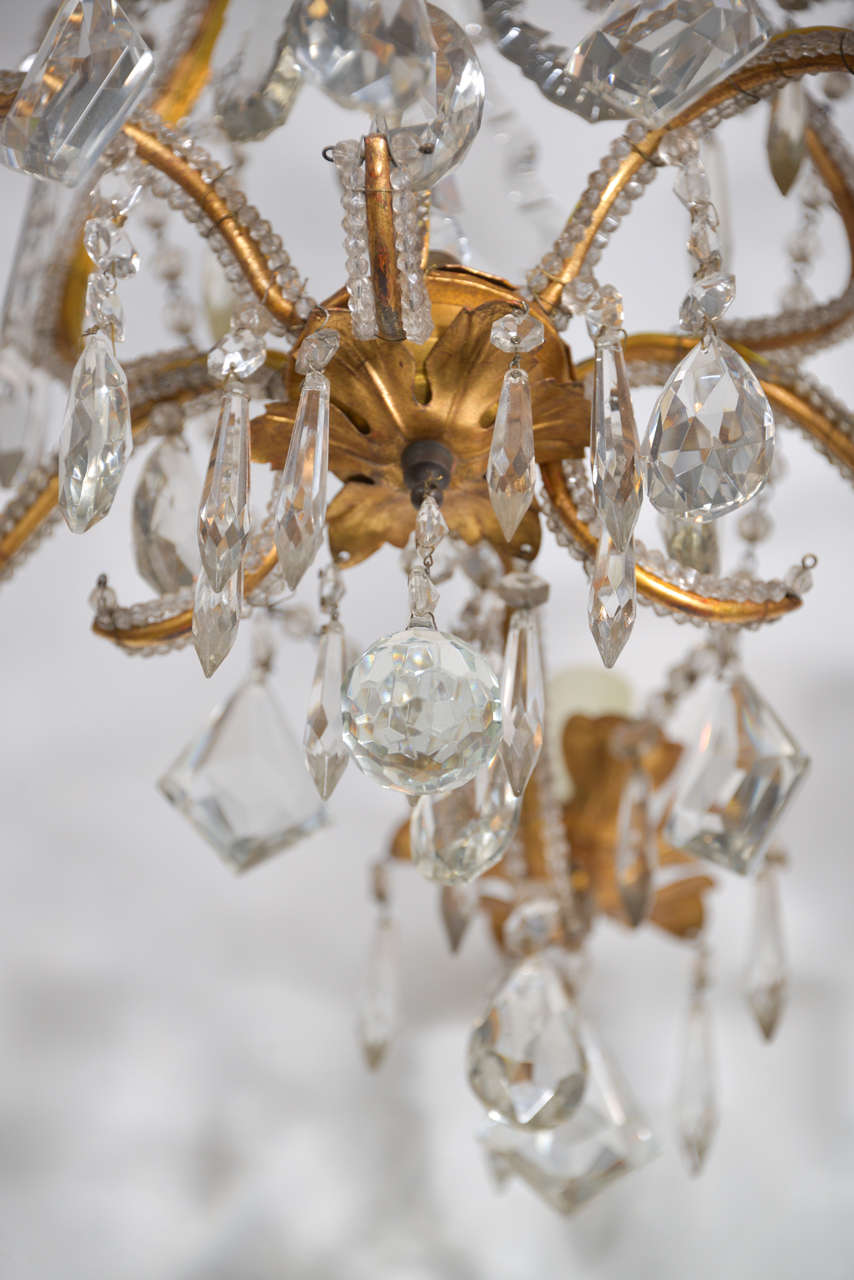 19th Century Crystal Venetian Chandelier 3