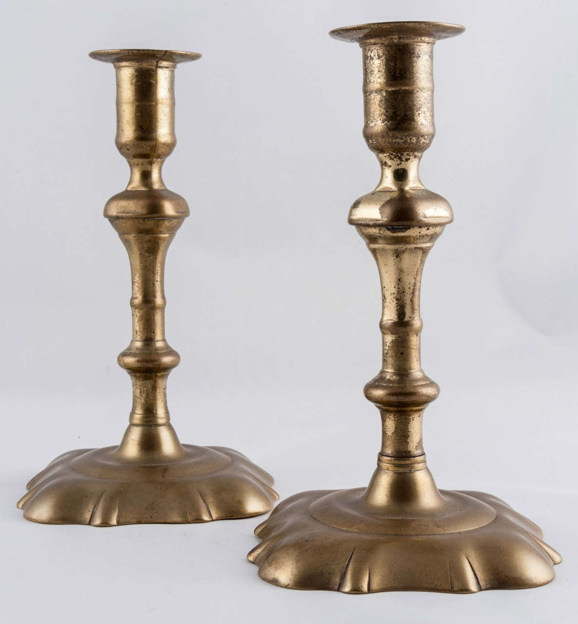 Brass candlesticks 