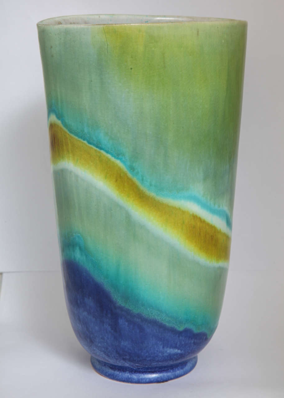 Mid-Century Modern Raymor Dip-Dyed Vase For Sale
