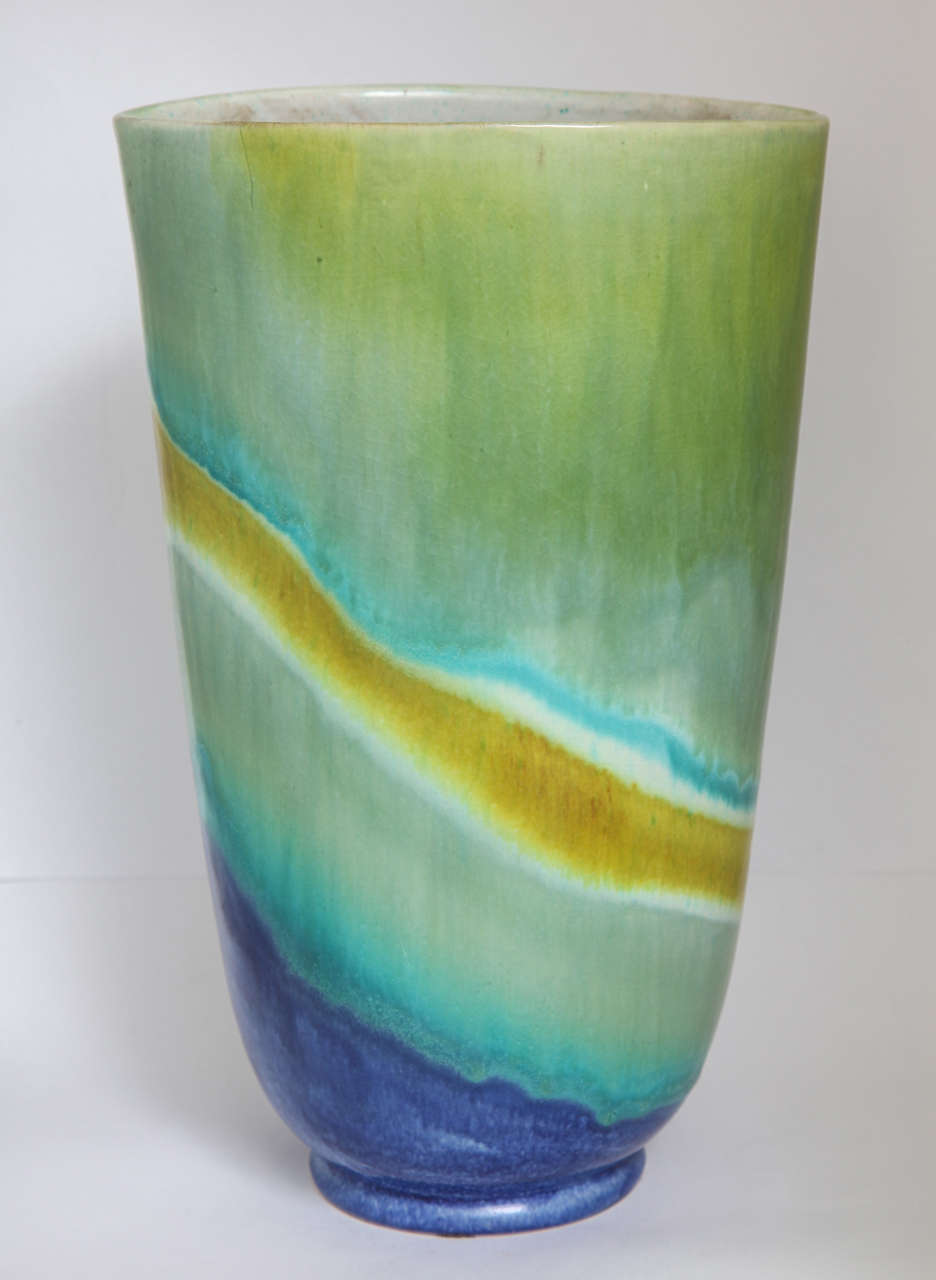 Italian Raymor Dip-Dyed Vase For Sale