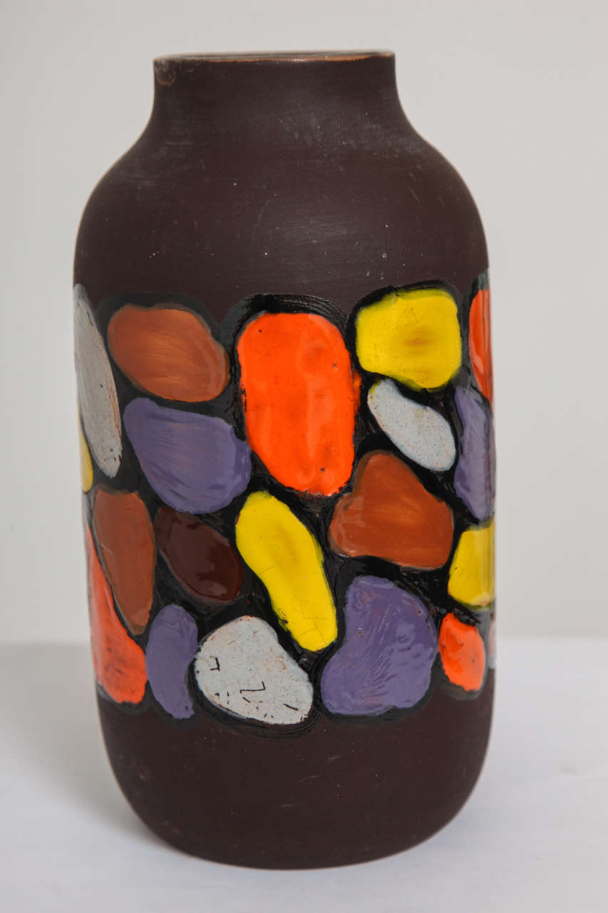 Ceramic Pair of Bitossi Vases For Sale