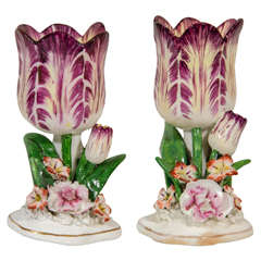 Pair of Staffordshire Tulips