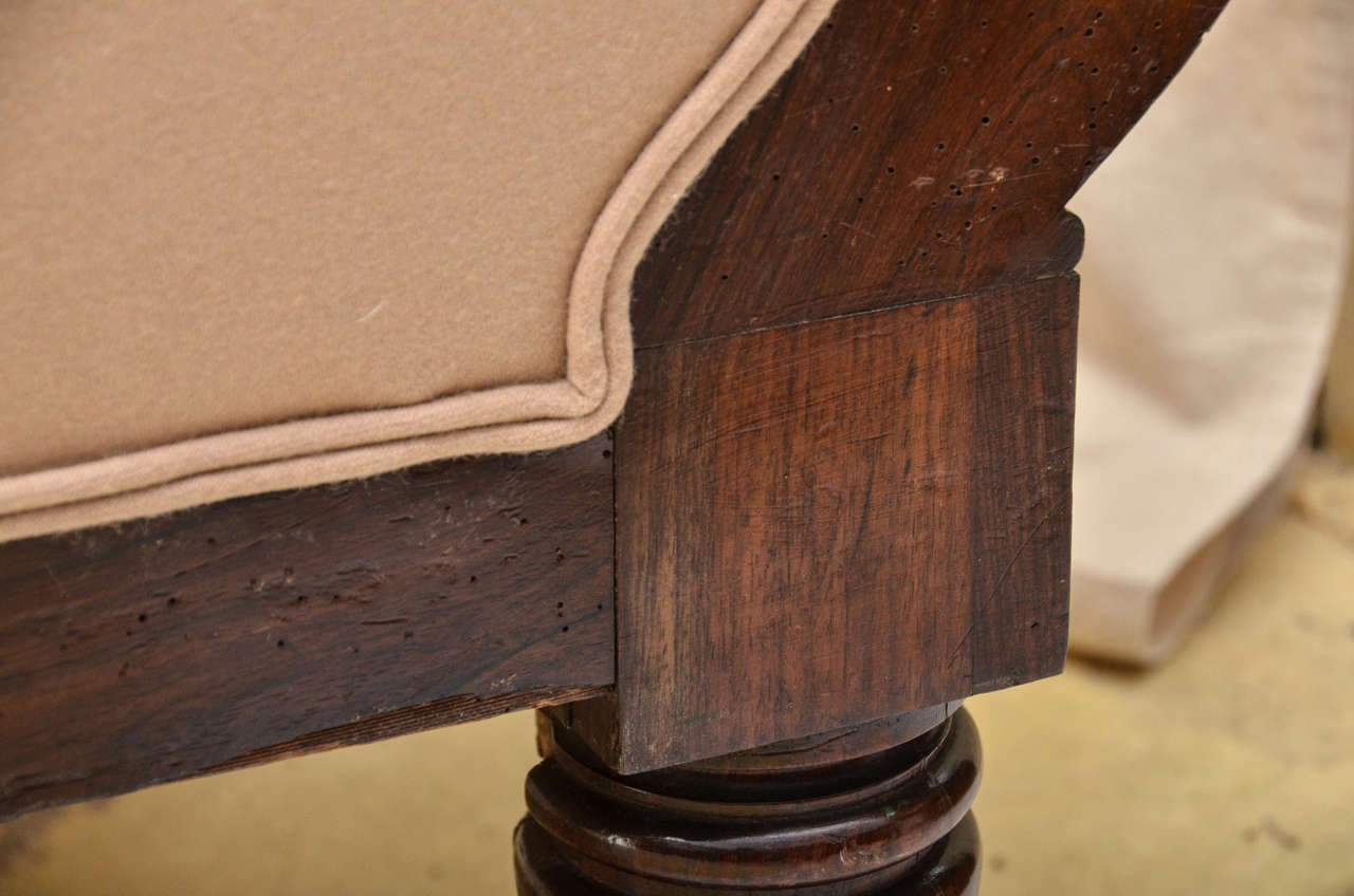 English Rosewood Framed William IV Recamier / Chaise Lounge 2