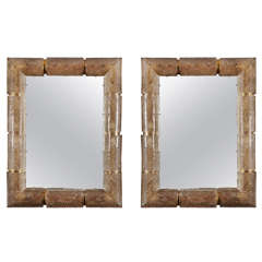 Pair of Lighted Mirrors