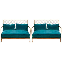 Elegant Pair of Style Banquettes