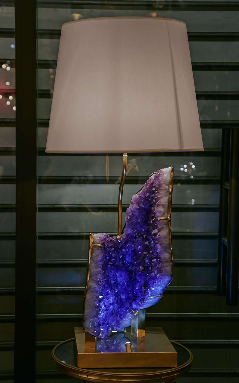 Amethyst Lamp Sculpture