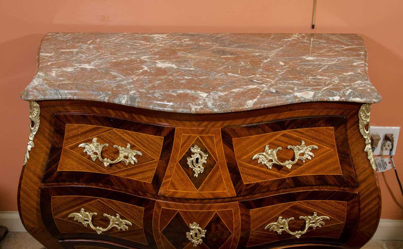 19th Century Pair of Swedish Marble-Top Commodes