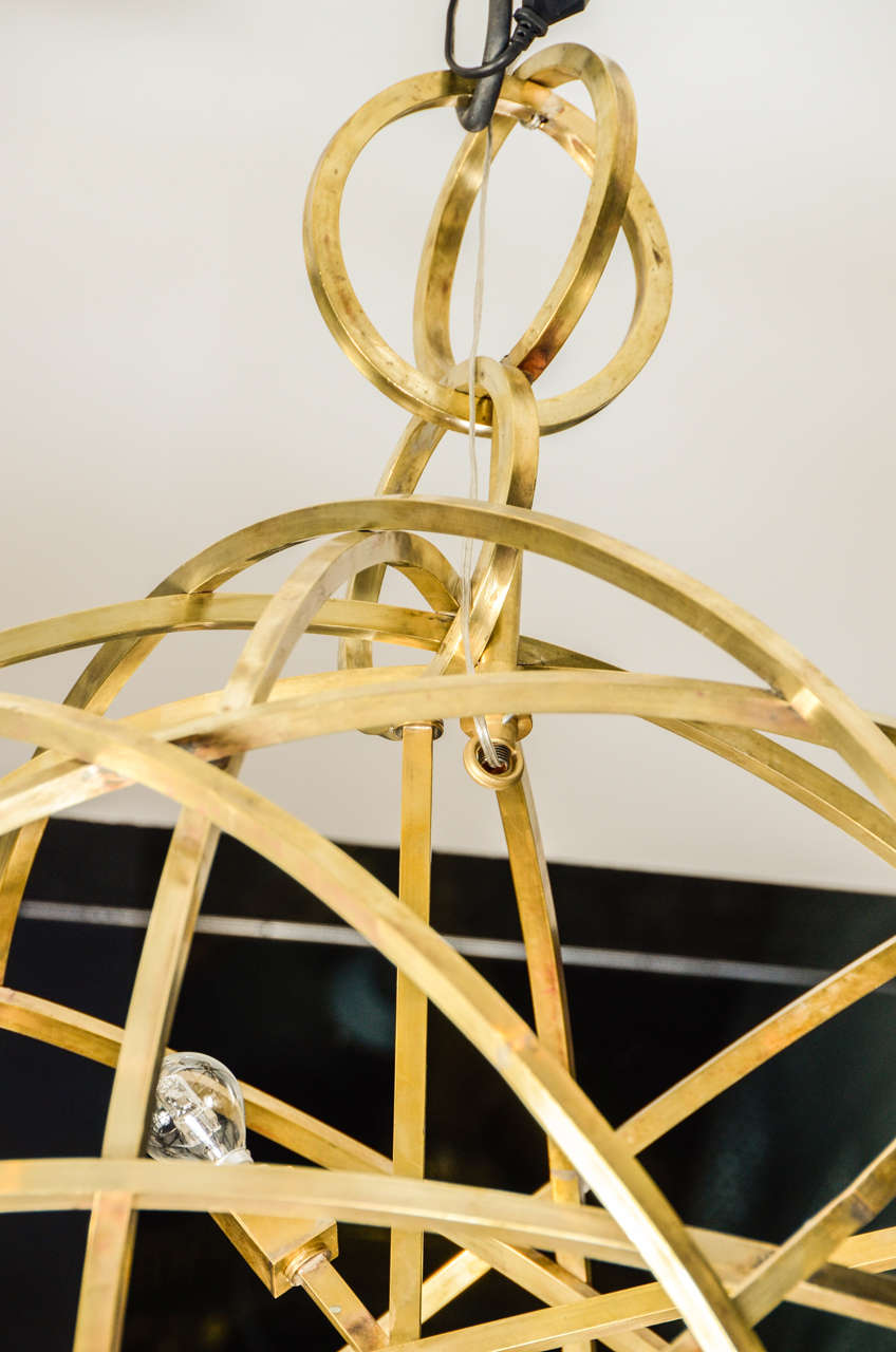 Italian Original 1970s Spherical Brass Suspension