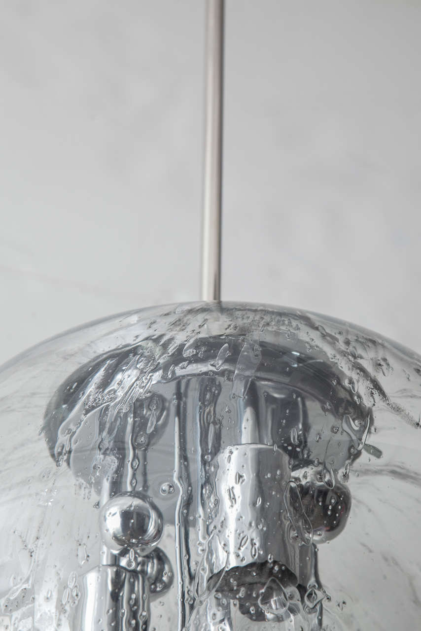 extra large glass globe pendant light